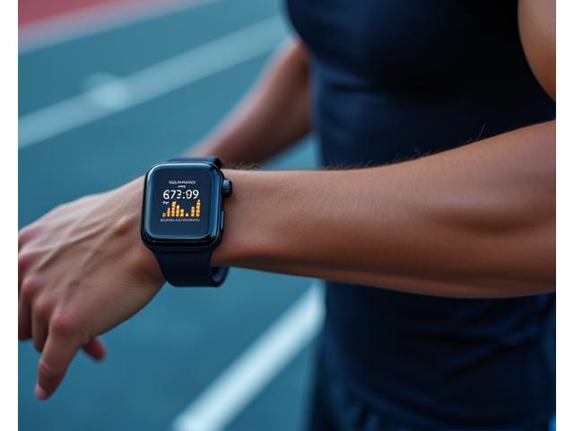 스마트 워치 또는 웨어러블 기기에 표시되는 실시간 AI 코칭 피드백 알림