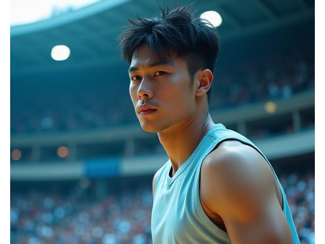 선수가 경기 전 압박감 시뮬레이션 훈련을 통해 평정심을 유지하는 모습