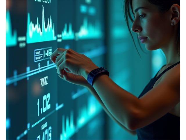 여성 선수의 생체 데이터를 시각화한 차트와 그래프