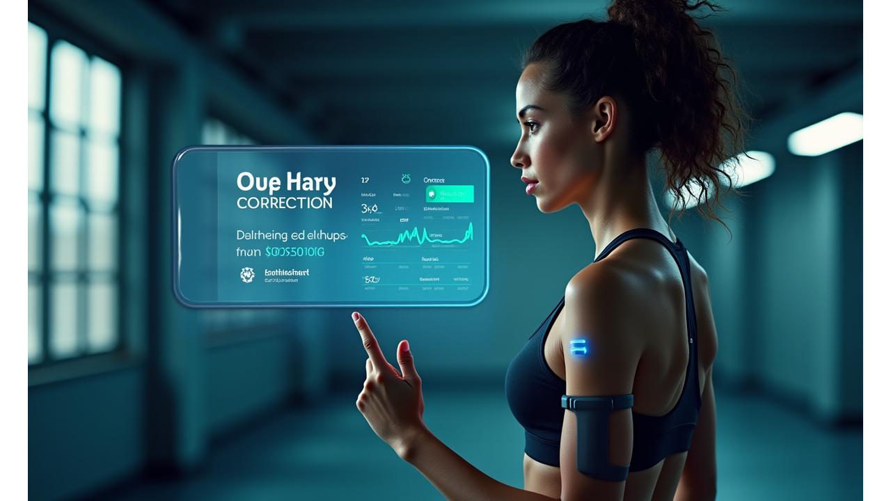 스마트 장비와 모바일 앱 연동 실시간 피드백 화면