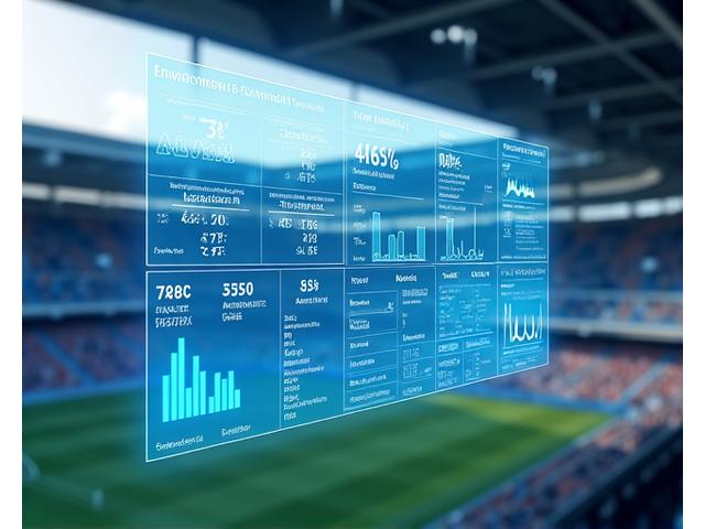 경기장 내부의 환경 데이터 대시보드